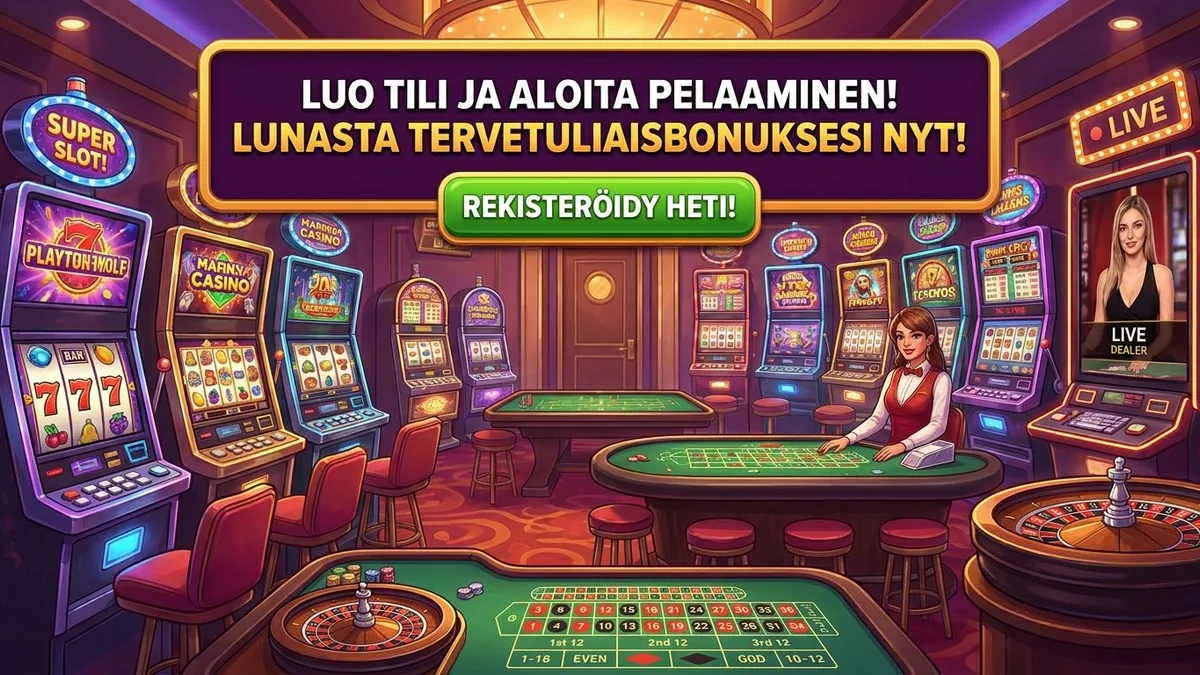 Rekisteröidy bonuksella